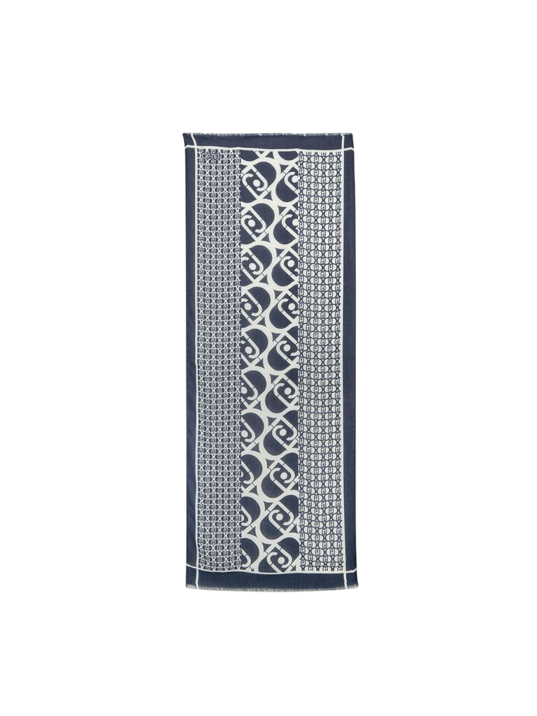 LiujoSciarpa Logo Denim 70x180