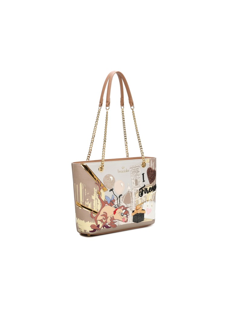Braccialini Borsa Cartoline Lt Polisynt Lt203