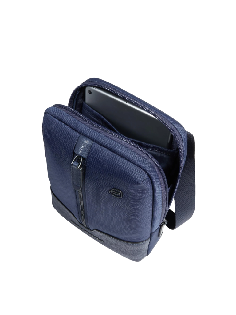 Piquadro Borsello Ipad  In Pelle e Tessuto