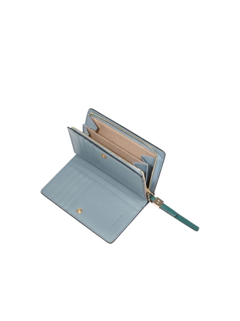 Piquadro Portafoglio donna medio con zip in pelle PD6661W92R