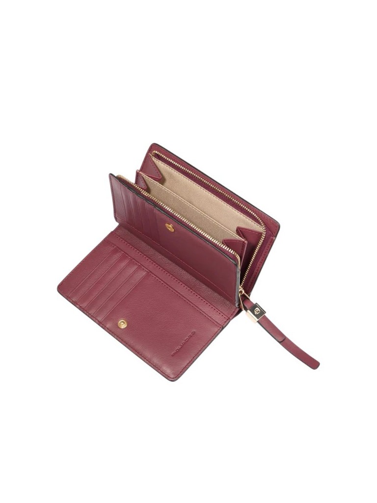 Piquadro Portafoglio donna medio con zip in pelle PD6661W92R