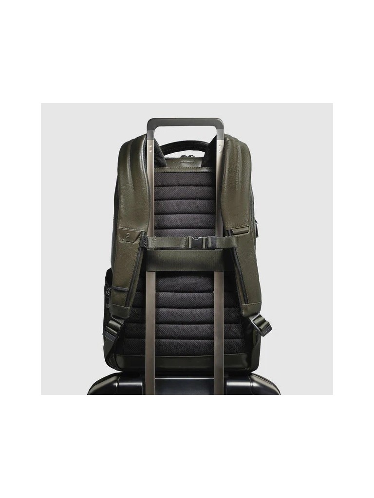 Piquadro W136 Borsone Con Portabilita A Zaino In Pelle Bv5993w136