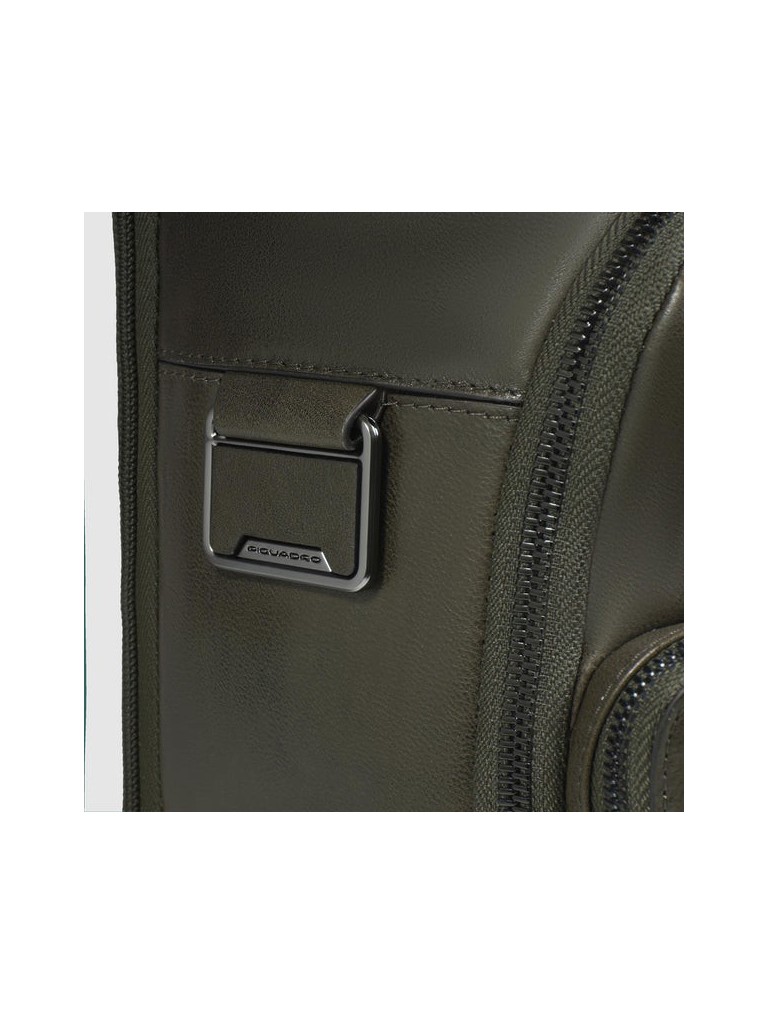 Piquadro W136 Borsone Con Portabilita A Zaino In Pelle Bv5993w136