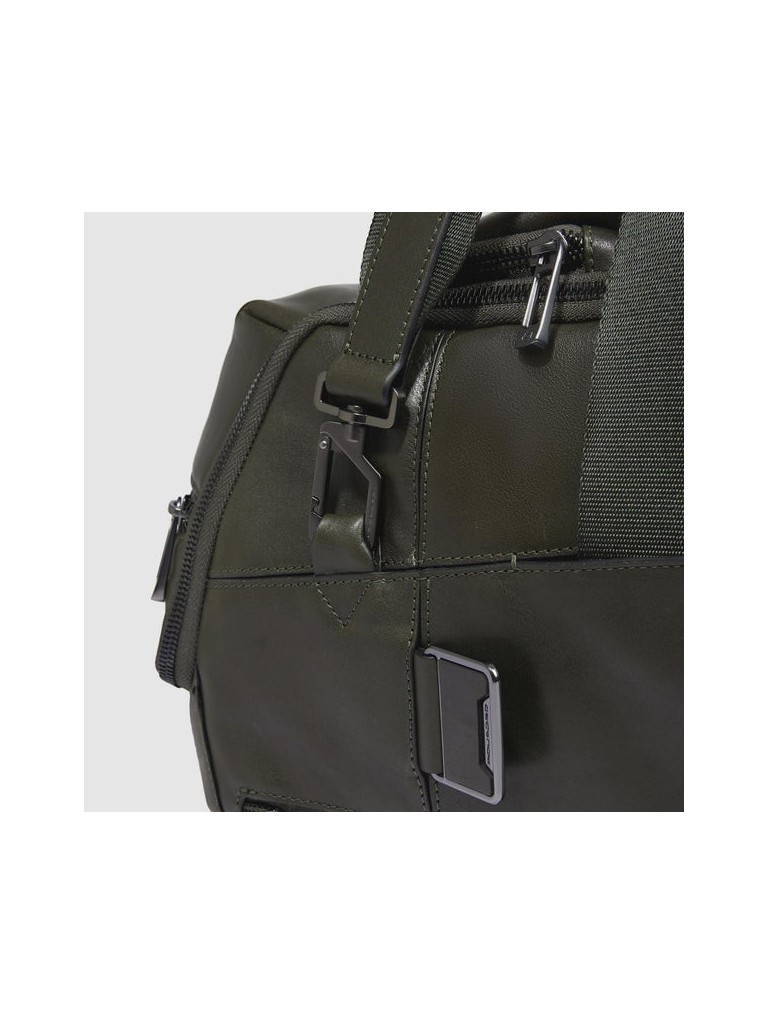 Piquadro W136 Borsone Con Portabilita A Zaino In Pelle Bv5993w136