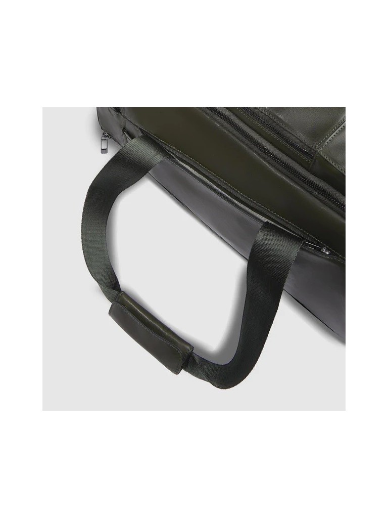 Piquadro W136 Borsone Con Portabilita A Zaino In Pelle Bv5993w136