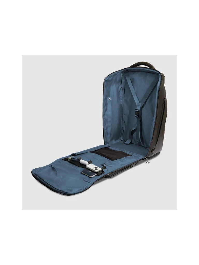 Piquadro W136 Borsone Con Portabilita A Zaino In Pelle Bv5993w136