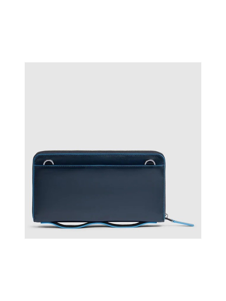 Piquadro B2 Pochette Con Trac E Mani In Pelle Ac6732b2r