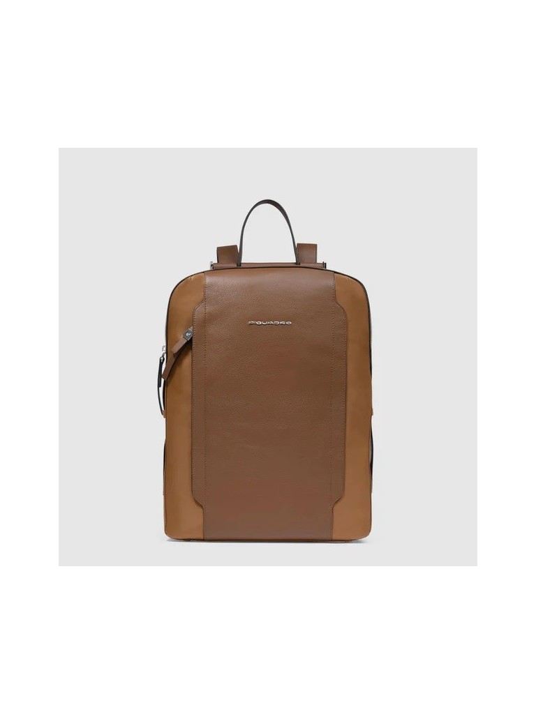 Piquadro W92t Zaino Donna In Pelle E Tessuto