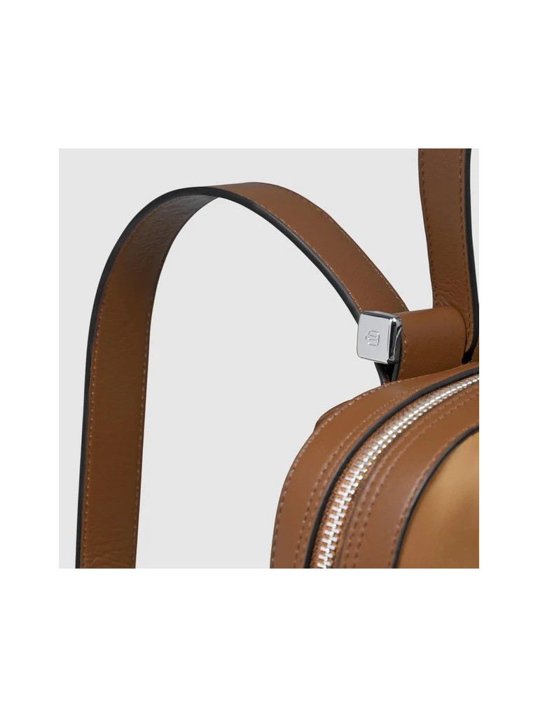 Piquadro W92t Zaino Donna In Pelle E Tessuto