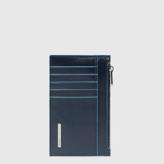 Piquadro B2 Bustina Zippata N Pelle Con Slots Porta Cc Pp6561b2r