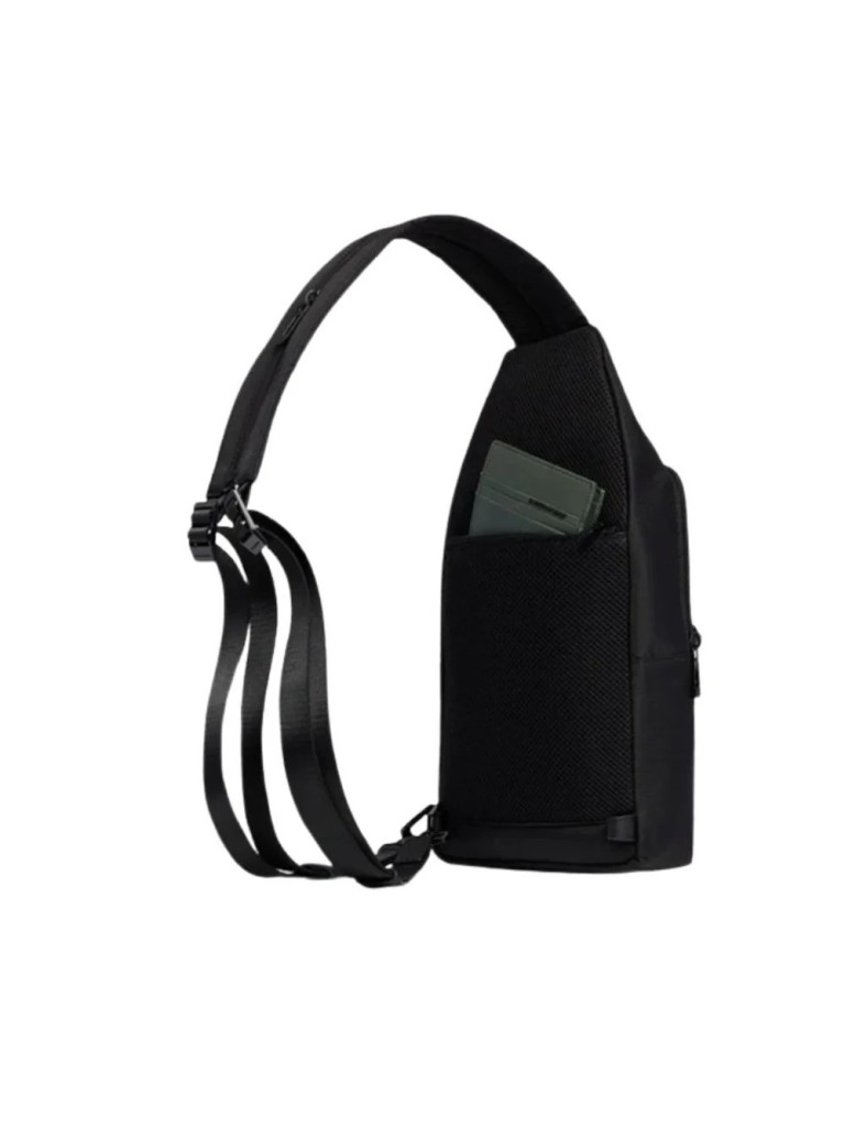 Piquadro W129 Monospalla 1 Comparto Ipad Mlnl Pelle Tessuto Ca6540w129