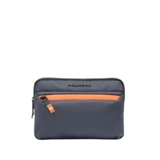 Piquadro C20w Pochette Piatta Mini In Tessuto Ac6492c20w