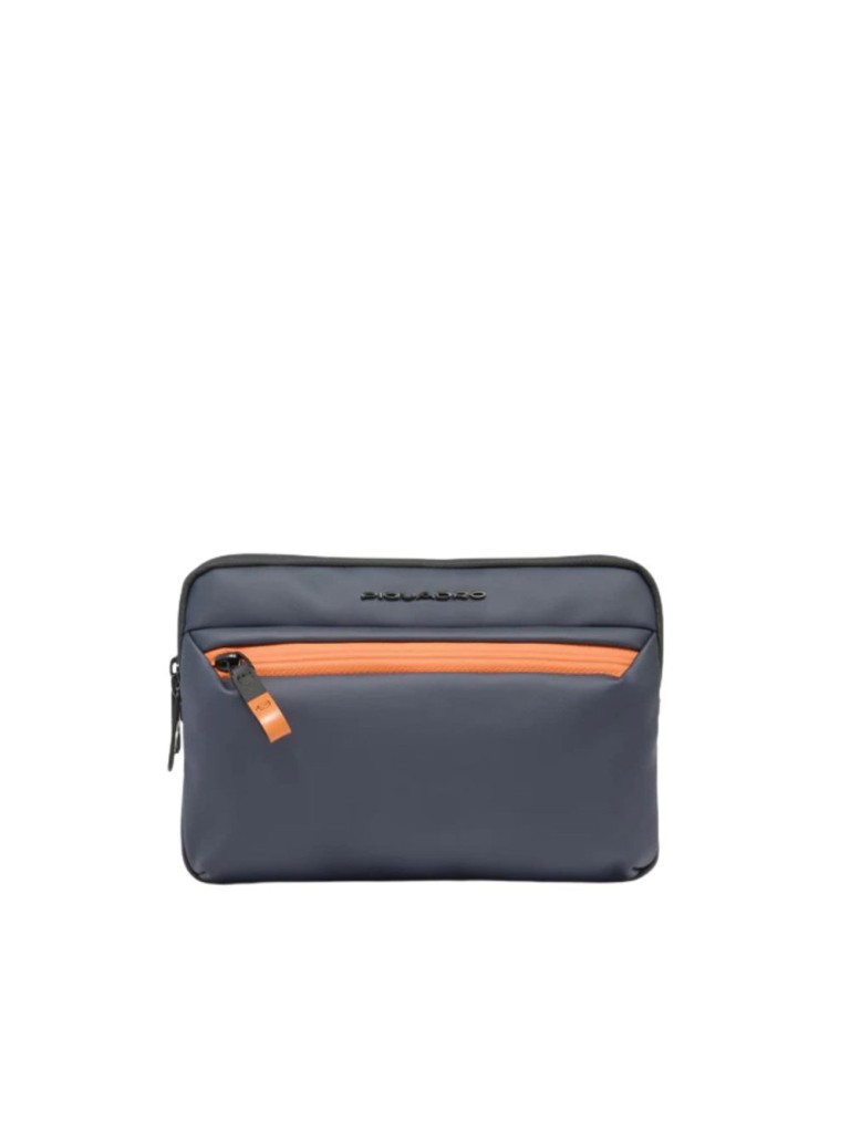 Piquadro C20w Pochette Piatta Mini In Tessuto Ac6492c20w