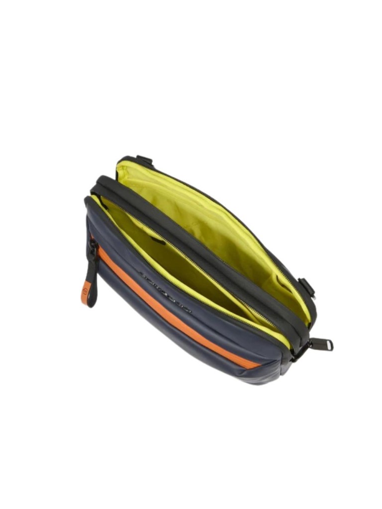 Piquadro C20w Pochette Piatta Mini In Tessuto Ac6492c20w